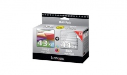 Lexmark Genuine Ink Cartridge 80D2966 (43XL+44XL) Black