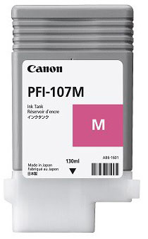 Canon Genuine Ink Cartridge 6707B001 (PFI-107 M) Magenta