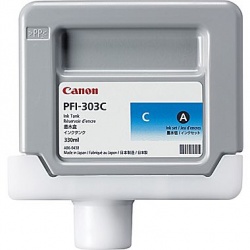 Canon Genuine Ink Cartridge 2959B001 (PFI-303 C) Cyan